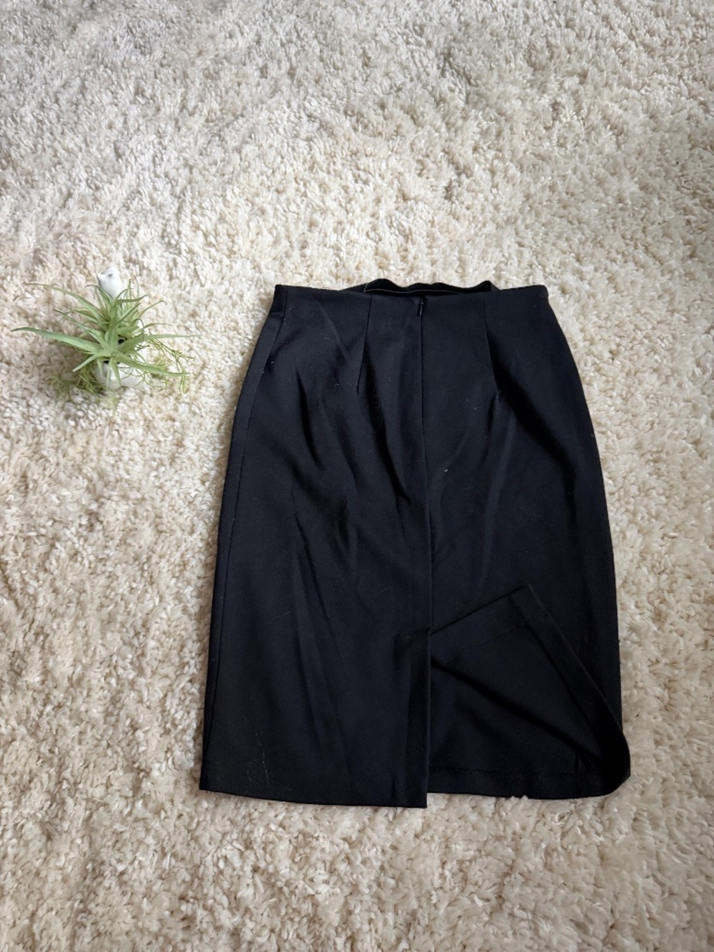 Sleek pencil Philosophy Black Classic business casual elegant Pencil Skirt with